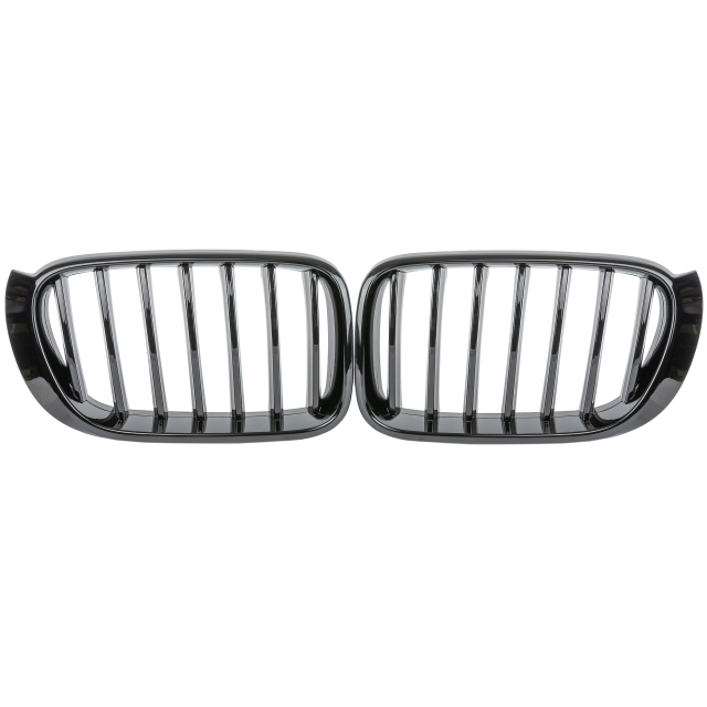 Nieren Grill glanz Schwarz Einzelsteg passend für BMW X3 F25 F26 Facelift