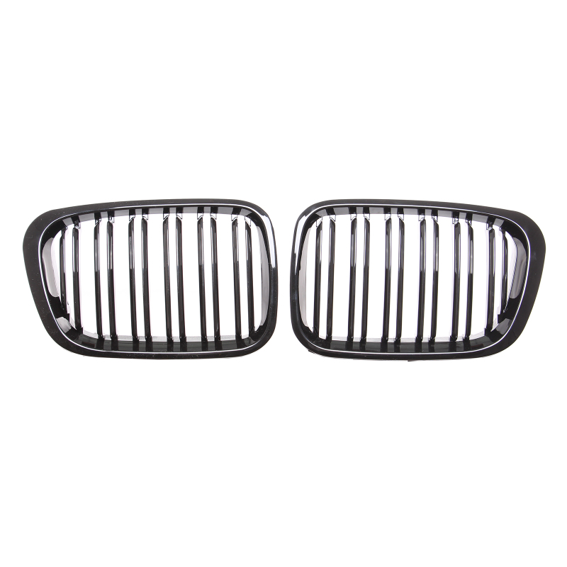 Nieren Grill glanz Schwarz Doppelsteg passend für BMW 3er E46 Vorfacelift