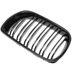 Nieren Grill glanz Schwarz Doppelsteg passend für BMW 3er E46 Facelift