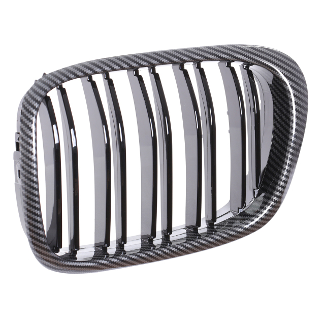 Nieren Grill Carbon Look Doppelsteg passend für BMW 5er E39