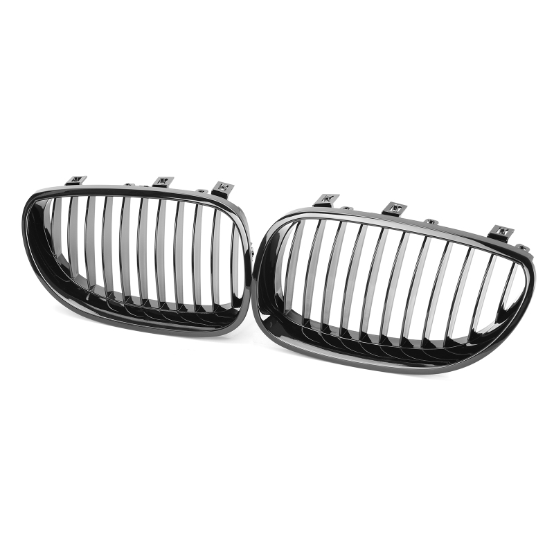 Nieren Grill glanz Schwarz Einzelsteg passend für BMW 5er E60 E61