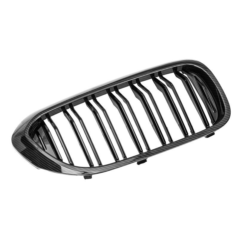 Nieren Grill Carbon Look Doppelsteg passend für BMW 5er G30 G31 Vorfacelift