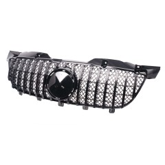 Kühlergrill glanz Schwarz GT Panamericana Grill Passend für Mercedes-Benz Sprinter W906 Vorfacelift Bj. bis 08.2013 mit Netz