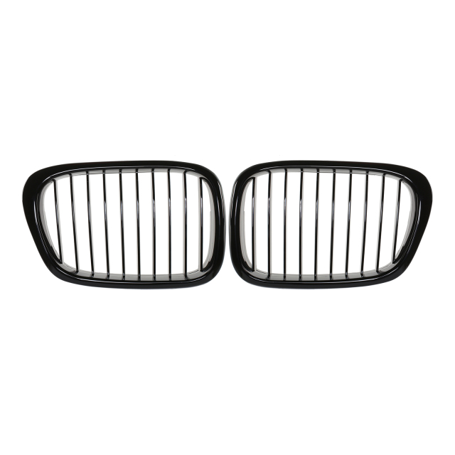 Nieren Grill glanz Schwarz Einzelsteg passend für BMW 5er E39 Vorfacelift