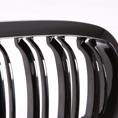 Nieren Grill glanz Schwarz Doppelsteg passend für BMW 3er Coupe E46 Facelift