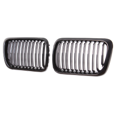Nieren Grill glanz Schwarz Einzelsteg passend für BMW 3er E36 Facelift