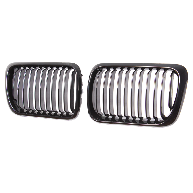 Nieren Grill glanz Schwarz Einzelsteg passend für BMW 3er E36 Facelift
