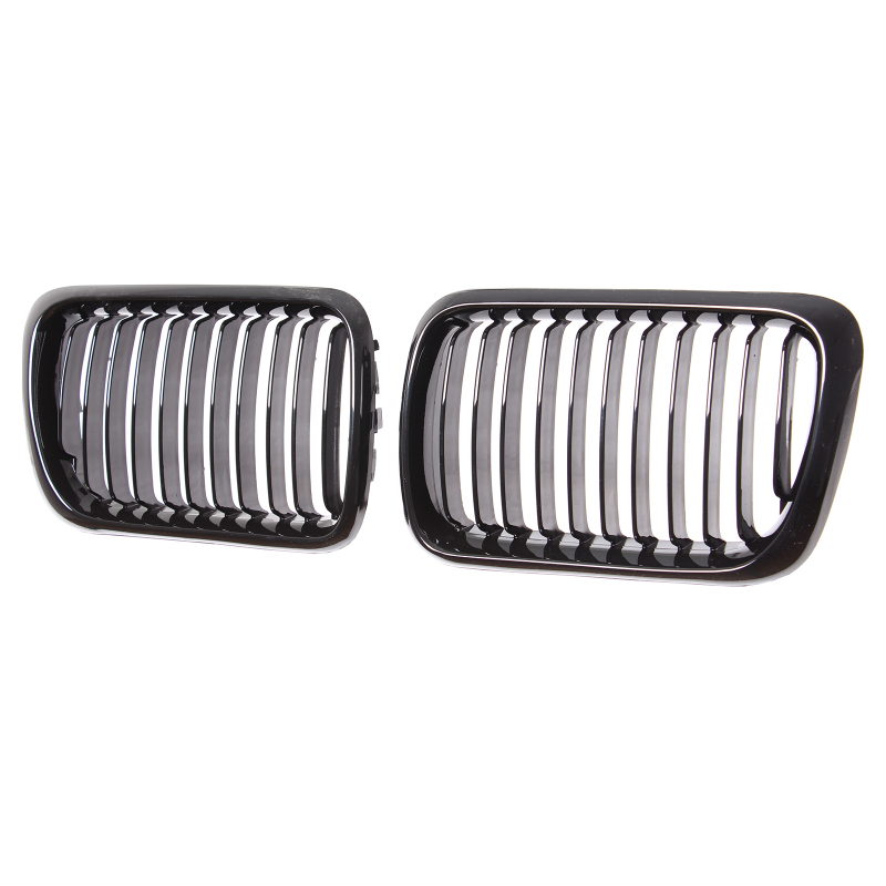 Nieren Grill glanz Schwarz Einzelsteg passend für BMW 3er E36 Facelift