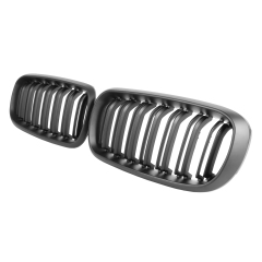 Nieren Grill matt Schwarz Doppelsteg passend für BMW X5 F15 F16