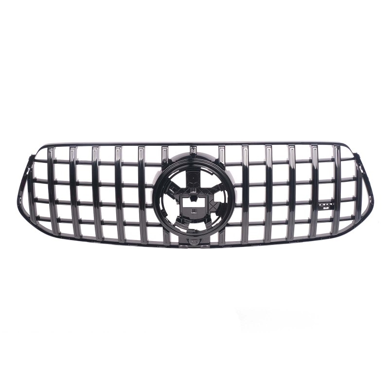 Kühlergrill glanz Schwarz GT Panamericana passend für Mercedes GLE V167 C167 Facelift AMG-Paket