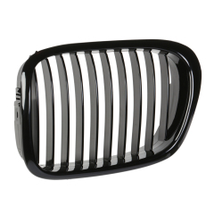 Nieren Grill glanz Schwarz Einzelsteg passend für BMW 5er E39 Vorfacelift