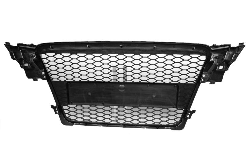 Passt für Audi A4 B8 Waben Grill Kühlergrill Front Grill Schwarz Glanz 07-12