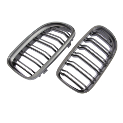Nieren Grill matt Schwarz Doppelsteg passend für BMW 3er E90 E91 Facelift
