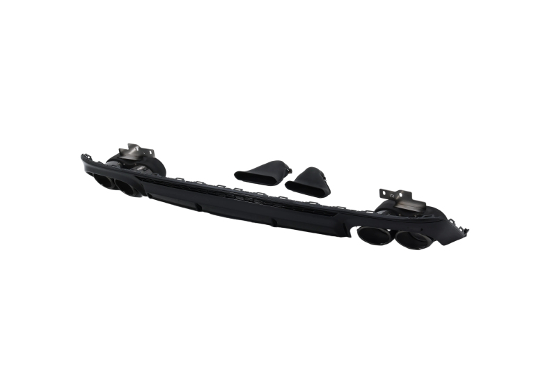 Passt für Audi S6 C8 4A Spoiler Set hinten Diffusor Tuning Blenden Heckdiffusor