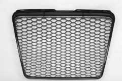 Passt für Audi A6 C6 Waben Grill Kühlergrill Front Grill Schwarz Glanz 08-11