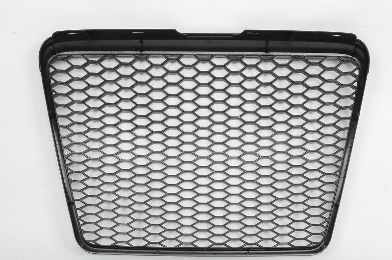 Passt für Audi A6 C6 Waben Grill Kühlergrill Front Grill Schwarz Glanz 08-11