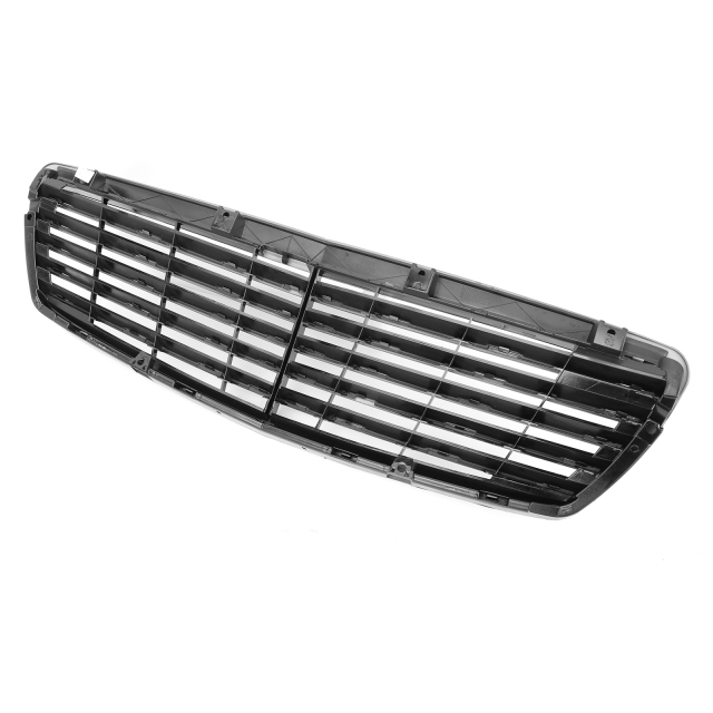 Kühlergrill Glanz Schwarz Classic Grill Passend für Mercedes-Benz E-Klasse W211 S211 VF211 Vorfacelift Bj. 2003-2006
