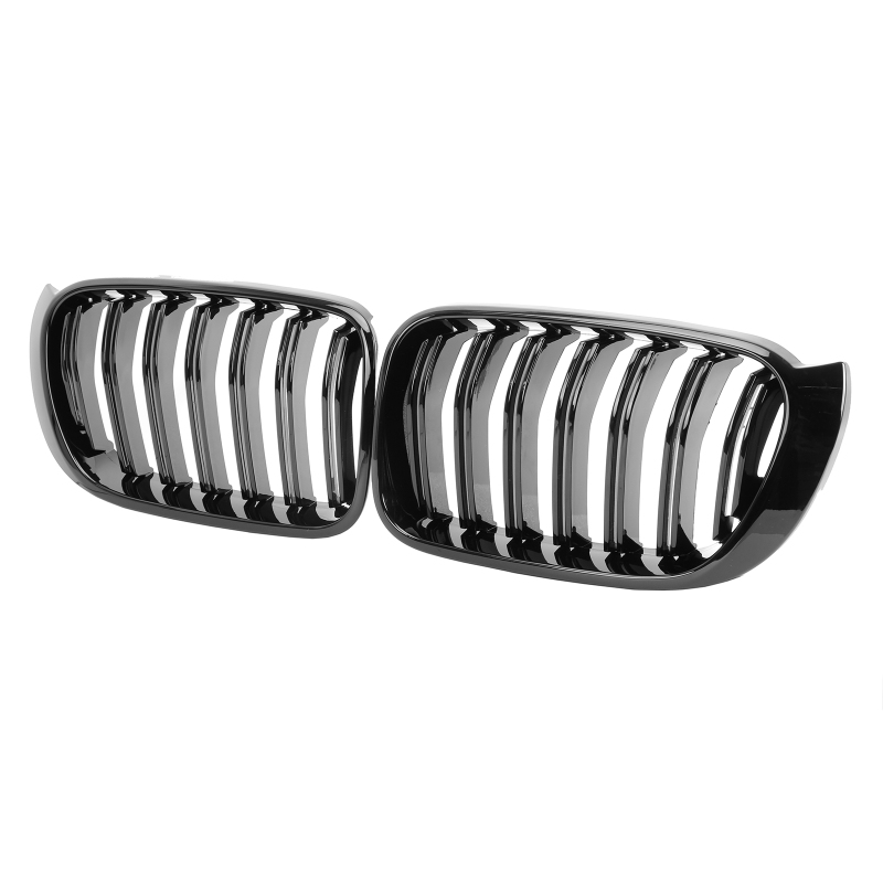 Nieren Grill glanz Schwarz Doppelsteg passend für BMW X3 F25 F26 Facelift