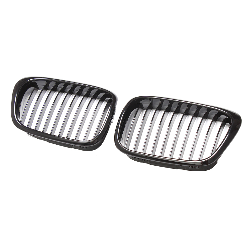 Nieren Grill glanz Schwarz Einzelsteg passend für BMW 5er E39