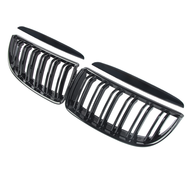 Nieren Grill glanz Schwarz Doppelsteg passend für BMW 3er E90 E91 Vorfacelift