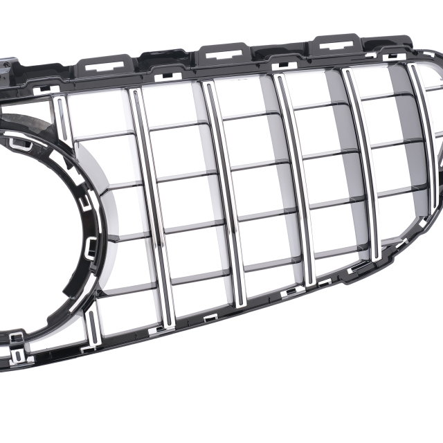 Kühlergrill Chrom GT Panamericana passend ohne Kamera für Mercedes C-Klasse W205 S205 C205 A205 Facelift