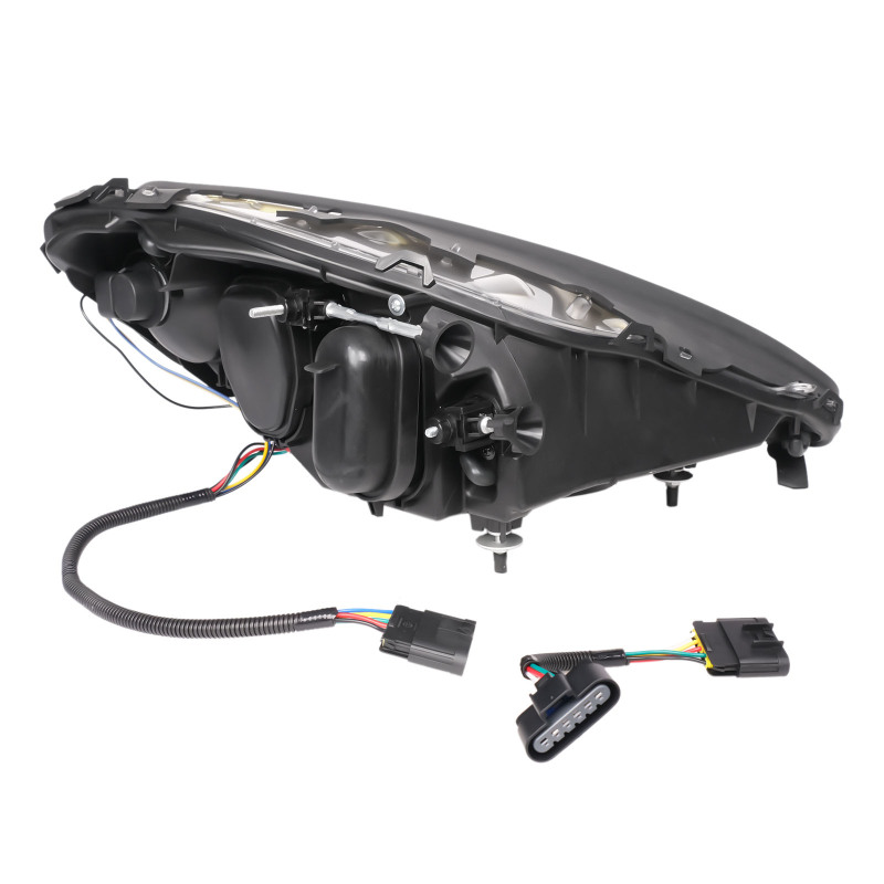 Front Scheinwerfer Schwarz für Chevvy Corvette C6 Coupe Cabrio. Bj. 2005-2013