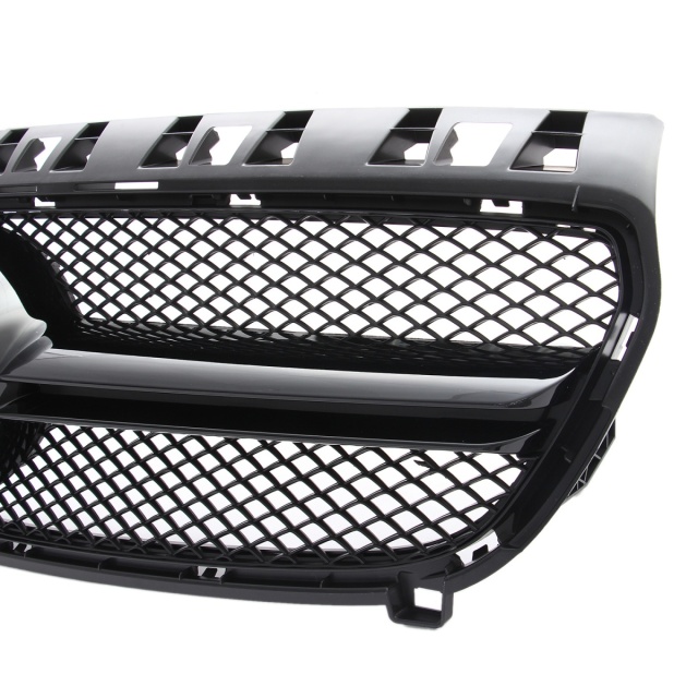 Kühlergrill glanz Schwarz AMG Look passend für Mercedes A-Klasse W176 Vorfacelift