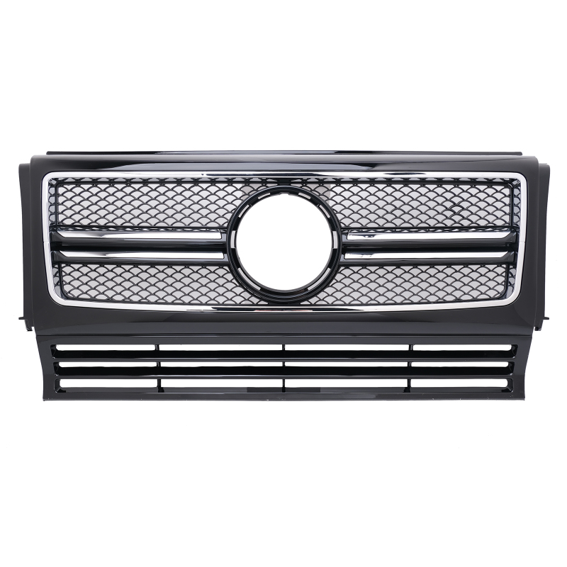 Kühlergrill glanz Schwarz AMG Look passend für Mercedes G-Klasse W463