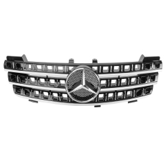 Kühlergrill glanz Schwarz Chrom passend für Mercedes M-Klasse W164 Vorfacelift