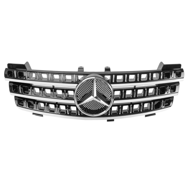 Kühlergrill glanz Schwarz Chrom passend für Mercedes M-Klasse W164 Vorfacelift