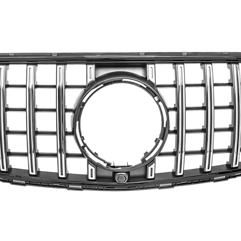 Kühlergrill Chrom Schwarz GT Panamericana passend für Mercedes GLC X254 C254 Serienausstattung