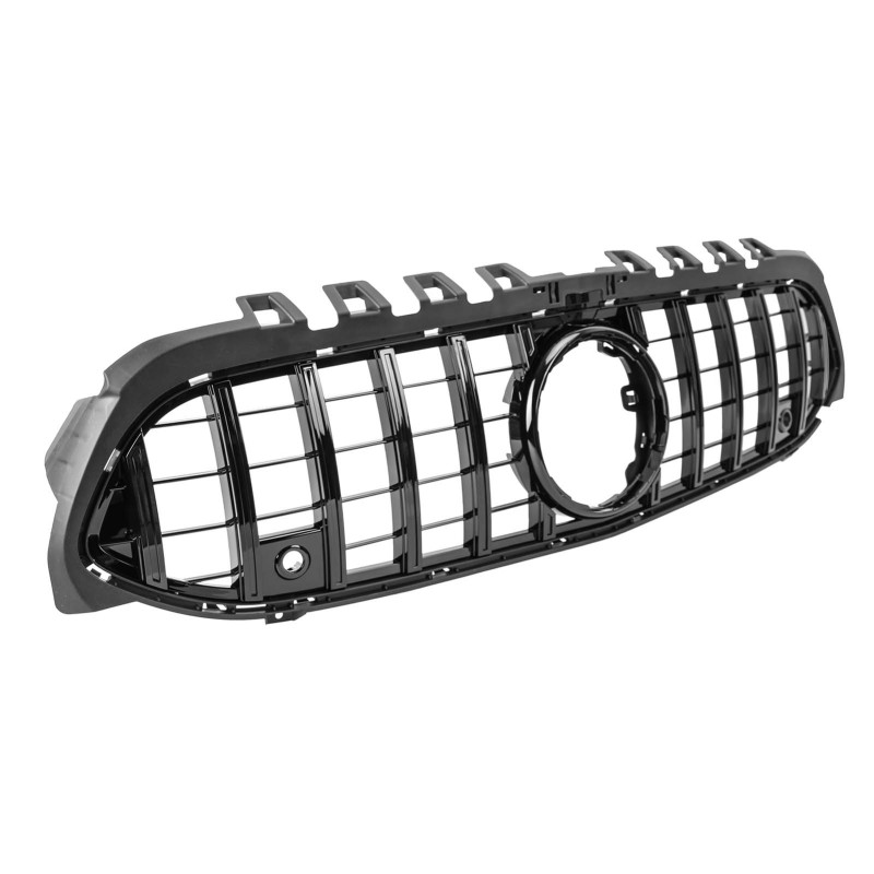 Kühlergrill glanz Schwarz mit Kamera Panamericana Passend für Mercedes-Benz A-Klasse W177 V177 2018-2023