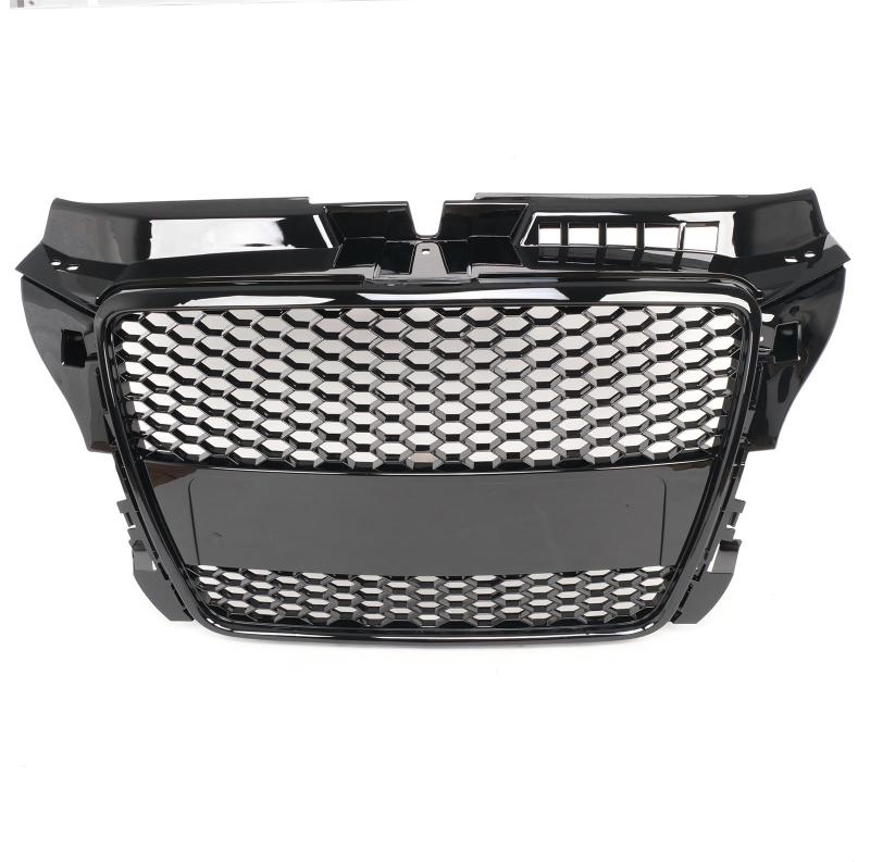 Passt für Audi A3 8P Waben Grill Kühlergrill Front Grill Schwarz Glanz bj. ab 08