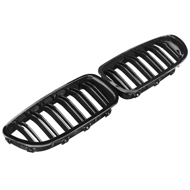 Nieren Grill glanz Schwarz Doppelsteg passend für BMW 5er F10 F11