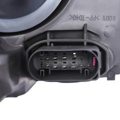 2x Front Scheinwerfer für Ford Focus III MK3 Facelift Schwarz Hauptscheinwerfer