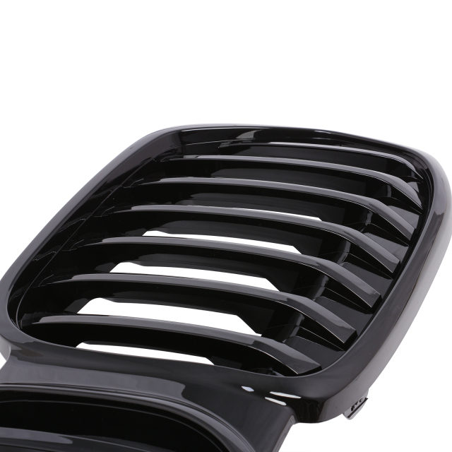 Nieren Grill glanz Schwarz Einzelsteg passend für BMW X1 F48 Facelift