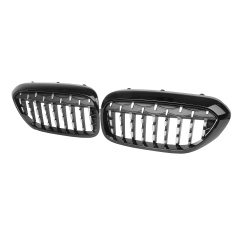Nieren Grill Schwarz Chrom Mesh-Design passend für BMW 5er G30 G31 Vorfacelift