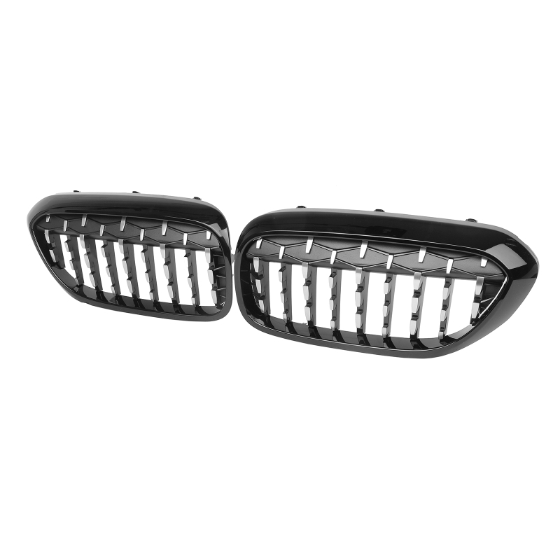 Nieren Grill Schwarz Chrom Mesh-Design passend für BMW 5er G30 G31 Vorfacelift