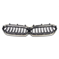 Nieren Grill glanz Schwarz Doppelsteg passend für BMW 5er G30 G31 Facelift