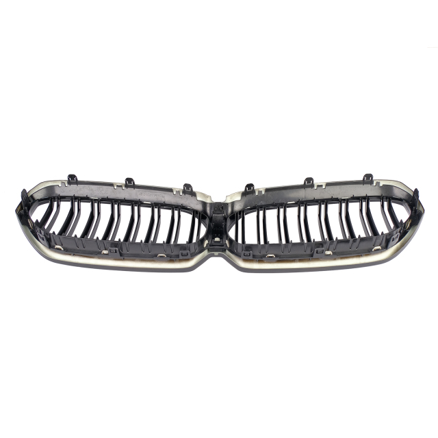 Nieren Grill glanz Schwarz Doppelsteg passend für BMW 5er G30 G31 Facelift