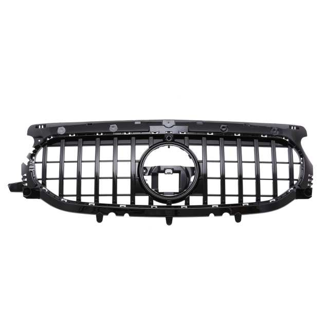 Kühlergrill glanz Schwarz GT Panamericana passend für Mercedes GLA H247 AMG-Paket