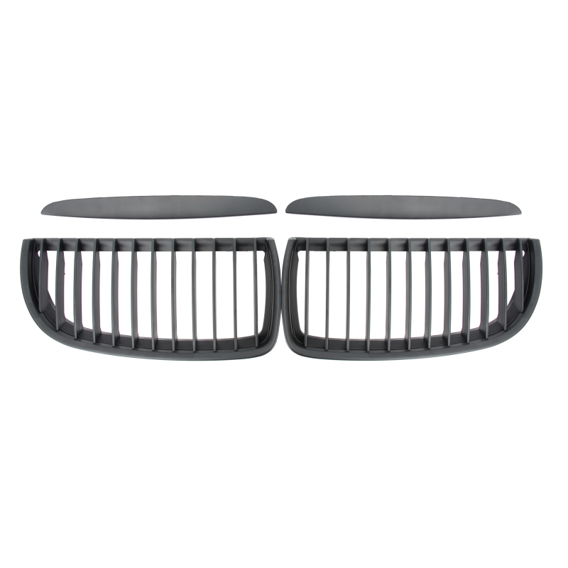 Nieren Grill matt Schwarz Einzelsteg passend für BMW 3er E90 E91 Vorfacelift