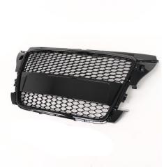 Passt für Audi A3 8P Waben Grill Kühlergrill Front Grill Schwarz Glanz bj. ab 08