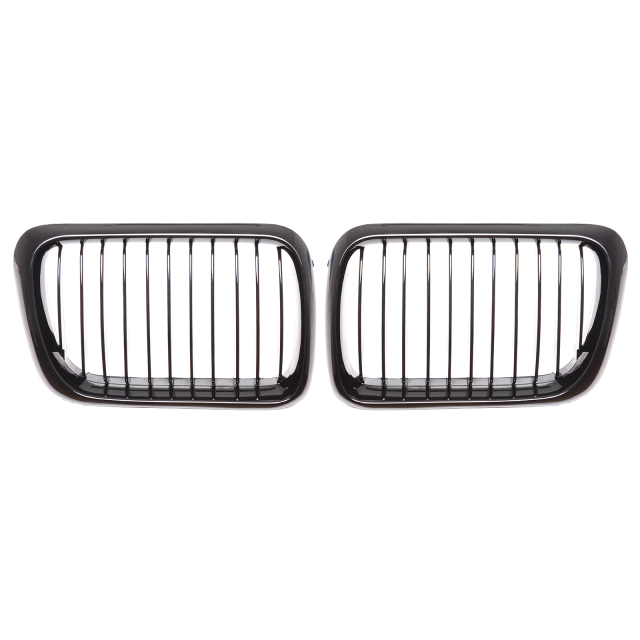 Nieren Grill glanz Schwarz Einzelsteg passend für BMW 3er E36 Facelift