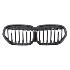 Nieren Grill glanz Schwarz Einzelsteg passend für BMW X1 F48 Facelift
