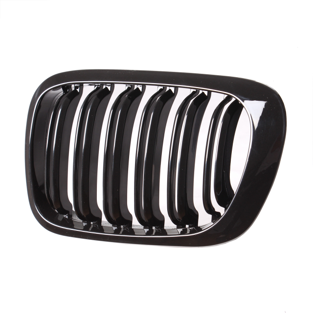 Nieren Grill glanz Schwarz Doppelsteg passend für BMW 3er Coupe E46 Vorfacelift