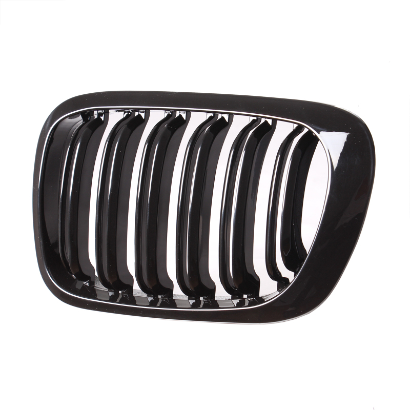 Nieren Grill glanz Schwarz Doppelsteg passend für BMW 3er Coupe E46 Vorfacelift
