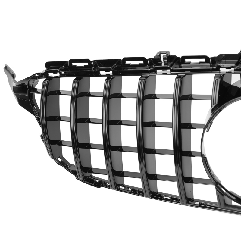 Kühlergrill glanz Schwarz GT Panamericana passend für Mercedes C-Klasse W205 S205 C205 A205 Vorfacelift