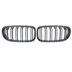 Nieren Grill matt Schwarz Doppelsteg passend für BMW 3er E90 E91 Facelift