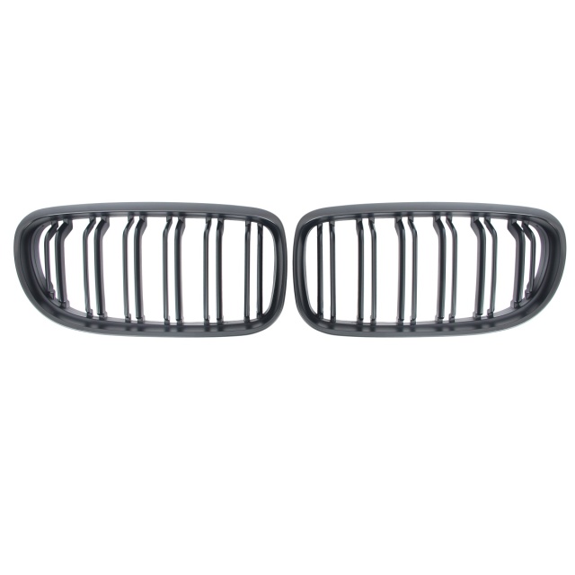 Nieren Grill matt Schwarz Doppelsteg passend für BMW 3er E90 E91 Facelift